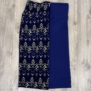 LulaRoe Stretch Pencil Skirt Lot of 2 Size SMALL